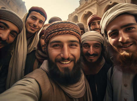 A group of Muslim mullahsの素材