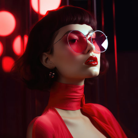 Portrait of a beautiful girl modelの素材