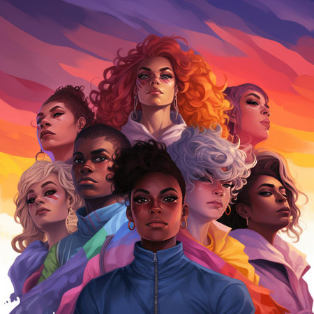 Illustration of the LGBTQ communityの素材