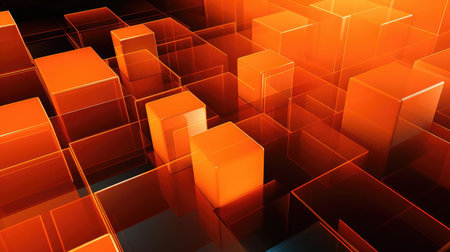 Abstract background of geometric shapesの素材