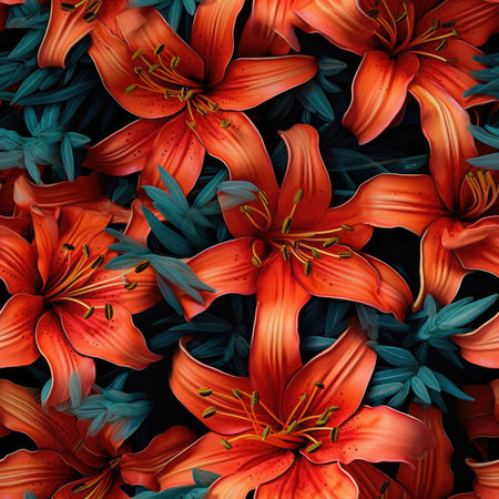 Flowers, seamless textureの素材