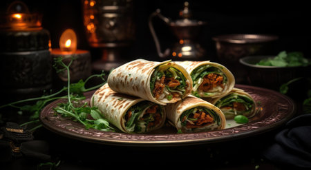 Stuffed dough rollsの素材