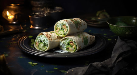Stuffed dough rollsの素材