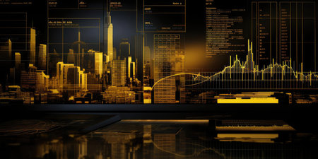 Charts of exchange tradingの素材