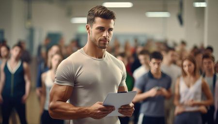 School physical education teacherの素材