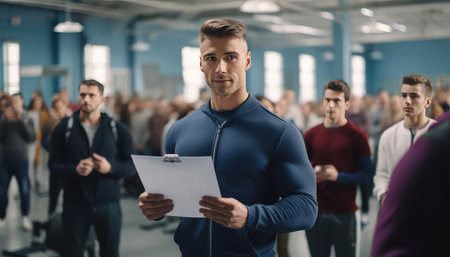 School physical education teacherの素材