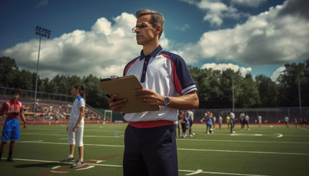 School physical education teacherの素材