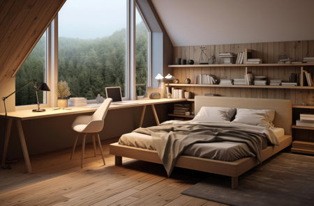 The interior of the living roomの素材
