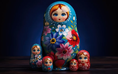 Russian nesting dolls national wooden toysの素材