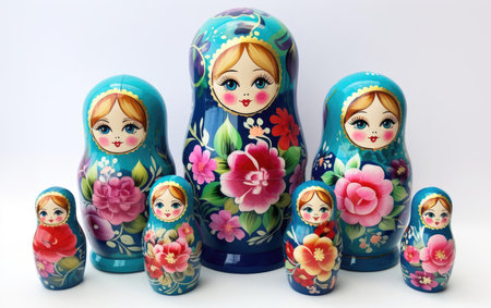 Russian nesting dolls national wooden toysの素材