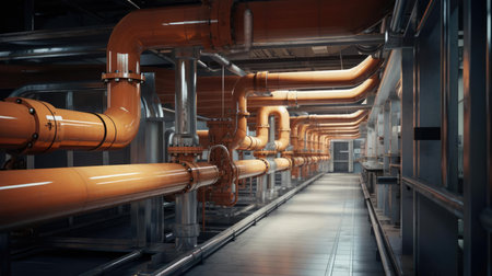 Industrial Illumination with Pipesの素材