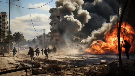 Clashes in the Gaza Stripの素材