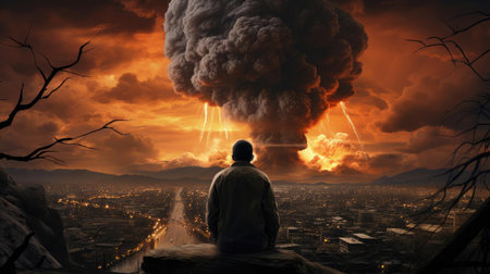 Nuclear Mushroom and Humansの素材