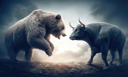 Bear and Bull Markets Confrontationの素材
