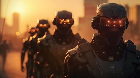 Group of Combat Robots Soldiersの素材