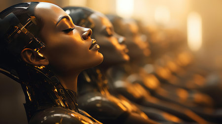 Group of a humanoid robotsの素材