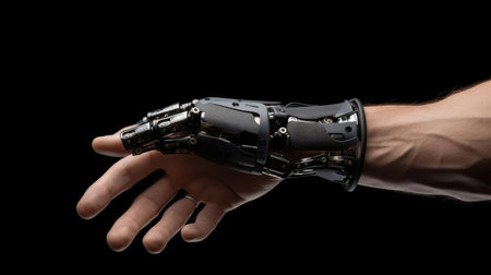 Robotic human hand. Prosthesisの素材
