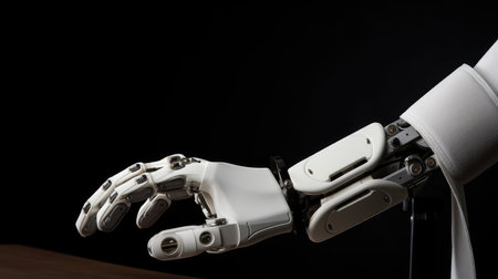 Robotic human hand. Prosthesisの素材