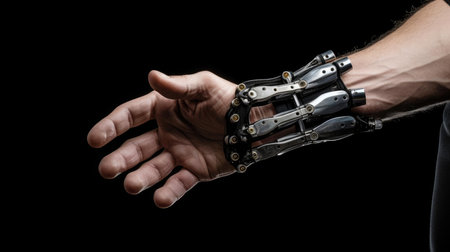 Robotic human hand. Prosthesisの素材
