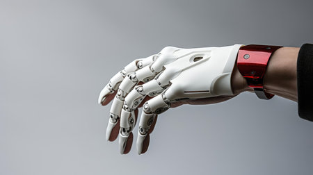Robotic human hand. Prosthesisの素材