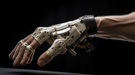 Robotic human hand. Prosthesisの素材