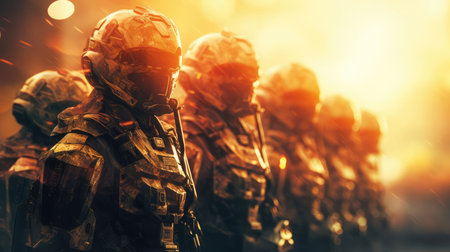 Group of Combat Robots Soldiersの素材