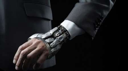 Robotic human hand. Prosthesisの素材