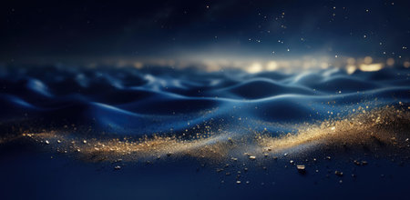 Blue and gold abstract backgroundの素材