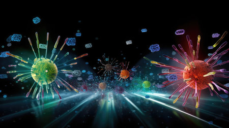 Viruses in the microcosmの素材