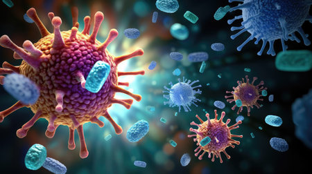 Viruses in the microcosmの素材