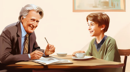 Talking to an Elderly Parentの素材