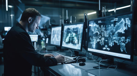 Engineers in the laboratory invent new types of weaponsの素材