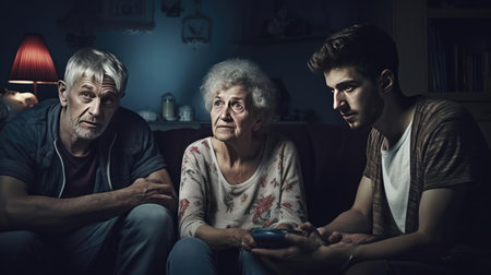 People watching TV, propagandaの素材