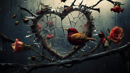 Heart with thorns, broken loveの素材