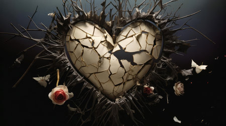 Heart with thorns, broken loveの素材
