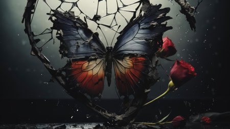 Heart with thorns, broken loveの素材