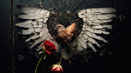 Heart with thorns, broken loveの素材