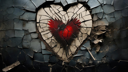Heart with thorns, broken loveの素材