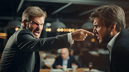 The employer swears at the employeeの素材