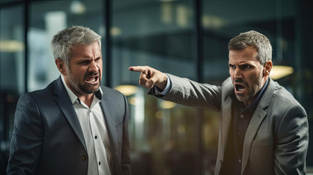 The employer swears at the employeeの素材