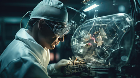 Biomedical Engineer Developing Medical Devicesの素材