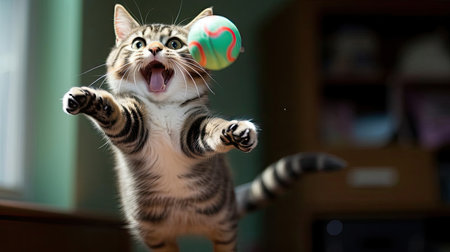 Beautiful playing kittenの素材