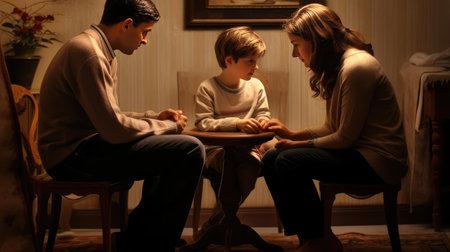 Parental support for the childの素材