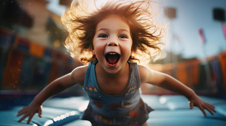 Photo of a joyful childの素材