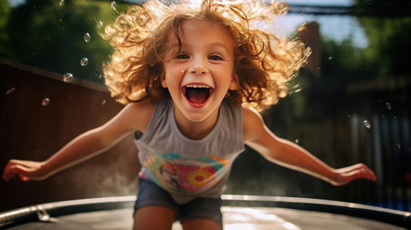 Photo of a joyful childの素材