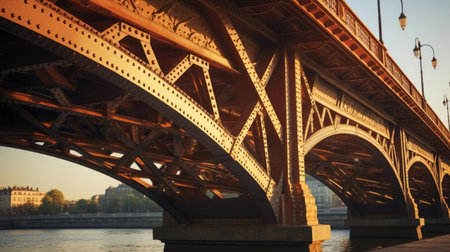 Large bridge over the riverの素材