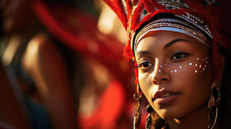 Traditional celebration in traditional costumesの素材