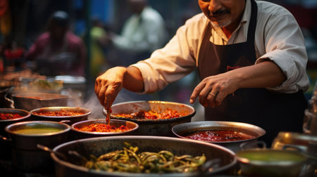 Cooking street foodの素材