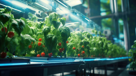 Large Modern Farm Greenhouseの素材