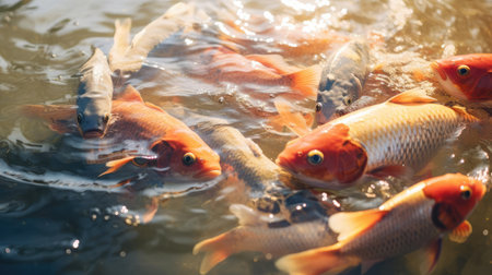 Lots of fish in the waterの素材